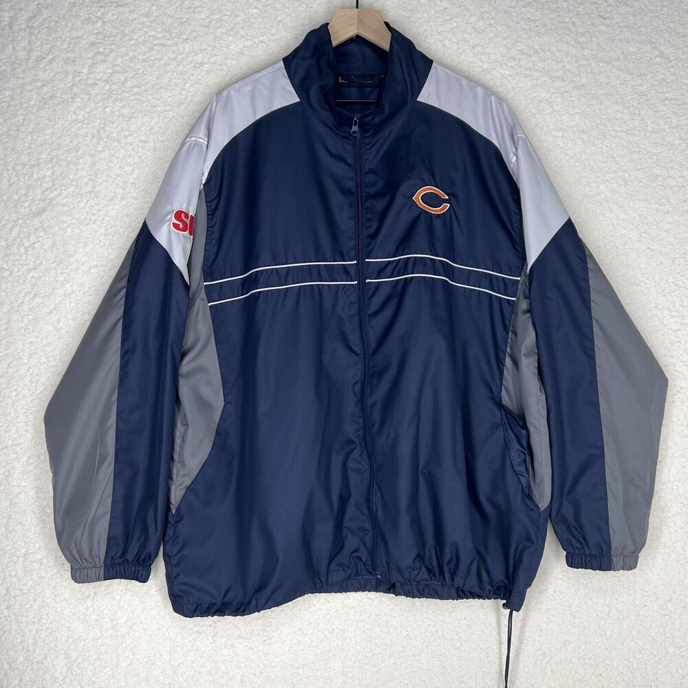 Chicago Bears Mens 2XL Jacket Packable Golf Windbreaker Full Zip SI Golf